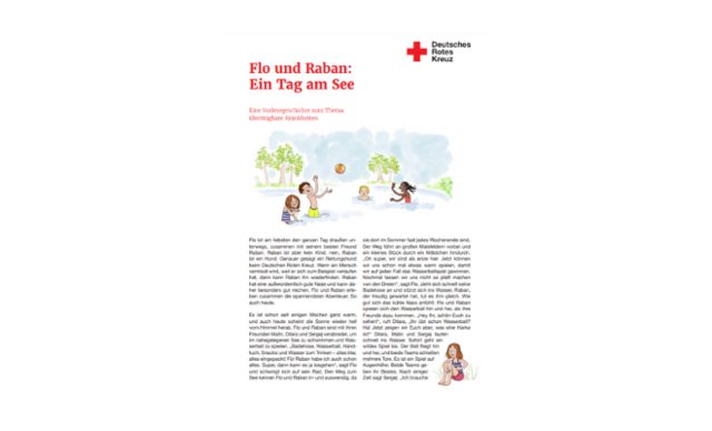 DRK-Vorlesegeschichte zum Thema übertragbare Krankheiten Vorschau der DRK-Vorlesegeschichte zum Thema übertragbare Krankheiten